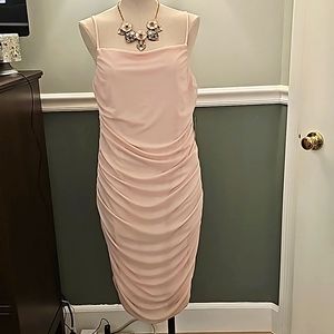 Express Blush Ruched Dress